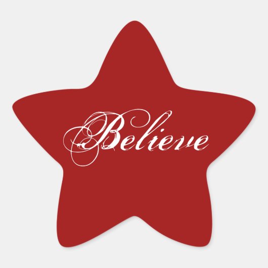 Believe 星シール (正面)