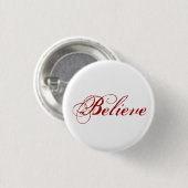 Believe - 白 缶バッジ (正面&裏面)
