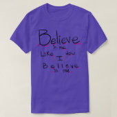 Believe 5 tシャツ (デザイン正面)