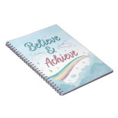Believe & Achieve Journal – Watercolor Inspiration ノートブック (右側)