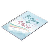Believe & Achieve Journal – Watercolor Inspiration ノートブック (左側)