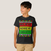Believe Achieve Succeed Black History Big Boy Fri  Tシャツ (正面フル)