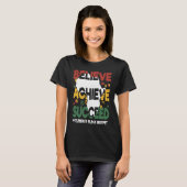 Believe Achieve Succeed Black History Month Black Tシャツ (正面フル)
