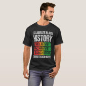 Believe Achieve Succeed Black History Month Proud Tシャツ (正面フル)
