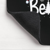 Believe Bigfoot Sasquatch Reindeer Santa Hat Merry マウスパッド (コーナー)