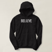 BELIEVE Bold Typography パーカ (デザイン正面)