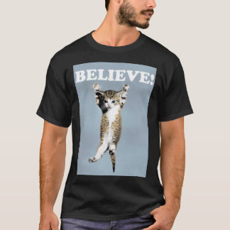 Believe Cat Poster Classic T-Shirt Tシャツ