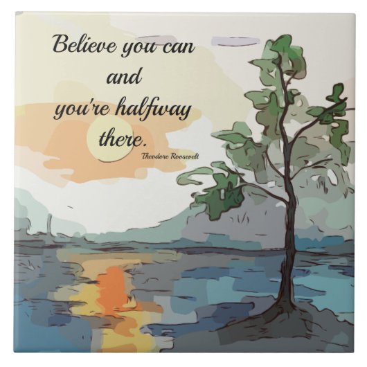 BELIEVE - DECORATIVE TILE タイル (正面)