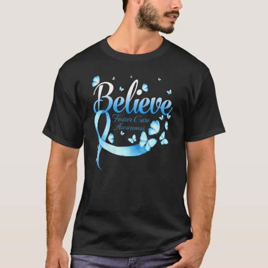 Believe Foster Care Awareness Butterfly Tシャツ (正面)