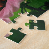 Believe Hibiscus Flower Inspirational Quote  ジグソーパズル (側面)