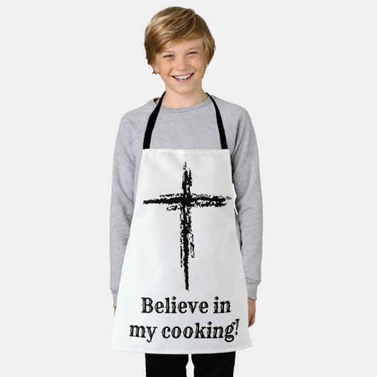 Believe in my cooking エプロン (着用した状態)