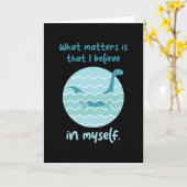 Believe In Myself Loch Ness Nessy カード (黄色い花)