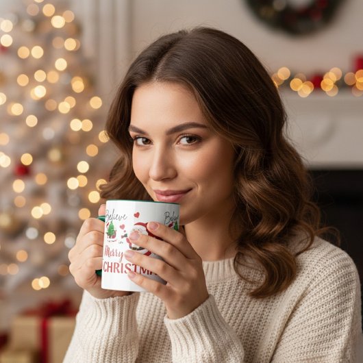 Believe in Santa Merry Christmas Combo マグカップ