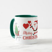 Believe in Santa Merry Christmas Combo マグカップ (正面左)