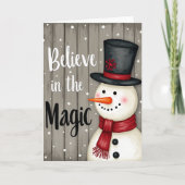 Believe In Snowman Magic Card カード (正面)