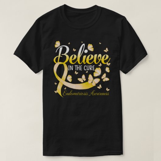 Believe In The Cure Endometriosis Awareness Butter Tシャツ (デザイン正面)