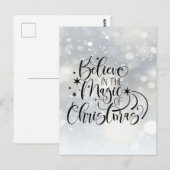 Believe In The Magic Of Christmas ポストカード (正面/裏面)
