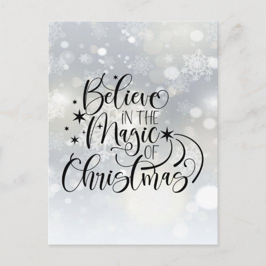 Believe In The Magic Of Christmas ポストカード (正面)