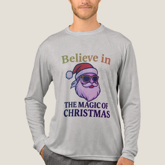 Believe in the Magic of Christmas 🎅 | Bella+Canva トライブレンドＴシャツ (正面)