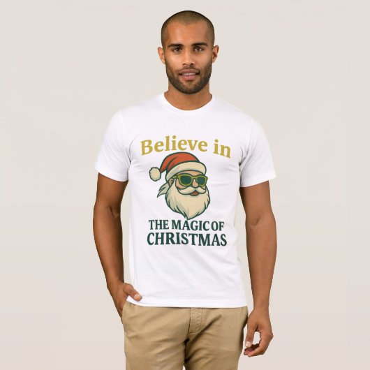 Believe in the Magic of Christmas 🎅 | Bella+Canva Tシャツ (正面フル)