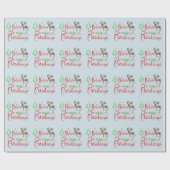 Believe In the Magic of Christmas Festive Holiday  ラッピングペーパー (フラット)