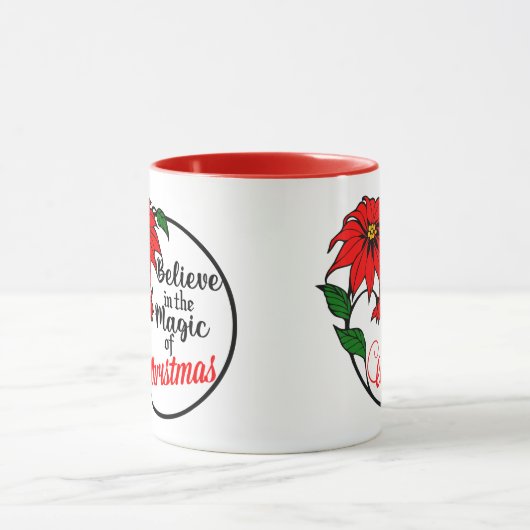 “Believe in the Magic of Christmas” mug マグカップ (中央)