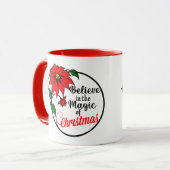 “Believe in the Magic of Christmas” mug マグカップ (正面左)