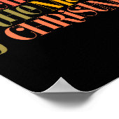 Believe In The Magic Of Christmas Retro Style T Sh ポスター (角)