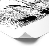 Believe In The Magic Of Christmas Santa Reindeer X ポスター (角)