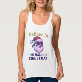 Believe in the Magic of Christmas Women’s Flowy Ra タンクトップ