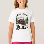 Believe in the Magic Train Holiday Tシャツ (正面)