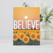 Believe in the Sunflowers card サンキューカード (スタンド正面)