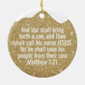 Believe in the wonder Manger Divine Passage ⛪️ 🎄 セラミックオーナメント (裏面)