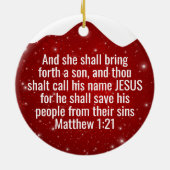 Believe in the wonder Manger Divine Passage ⛪️ 🎄 セラミックオーナメント (裏面)