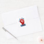 Believe in Workers Power Union Design スクエアシール (封筒)