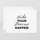 Believe in Your Dream Motivational Poster Art Text ポストカード (正面/裏面)