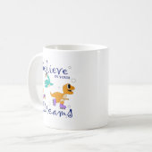 Believe in Your Dreams – Dino Adventure Mug コーヒーマグカップ (正面左)
