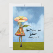 Believe in Your Dreams Flower Girl カード (正面)