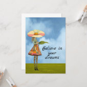 Believe in Your Dreams Flower Girl カード (正面/裏面インサイチュ)