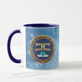 Believe in Your Hurt – Dark Blue Affirmation Mug マグカップ