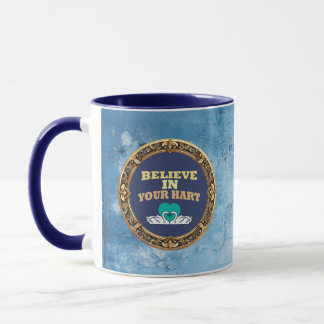 Believe in Your Hurt – Dark Blue Affirmation Mug マグカップ