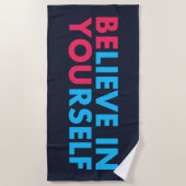 Believe in yourself ビーチタオル (正面)