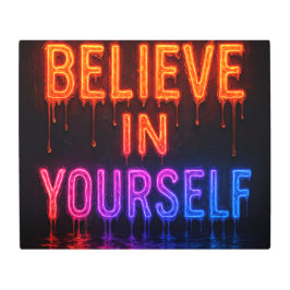 Believe in yourself メタルプリント