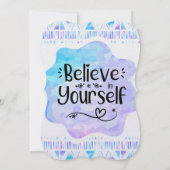 Believe in Yourself 招待状 (裏面)