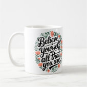 Believe in Yourself 3 コーヒーマグカップ (左)