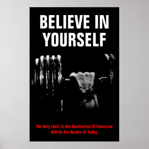 Believe In Yourself Bodybuilding Training ポスター
