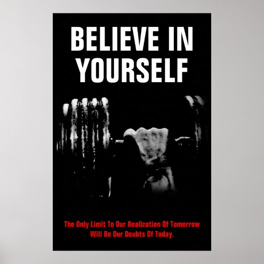 Believe In Yourself Bodybuilding Training ポスター (正面)