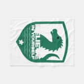 Believe In Yourself Funny Motivational Loch Ness M フリースブランケット (正面(横))