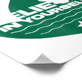 Believe In Yourself Funny Motivational Loch Ness M ポスター (角)