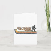 Believe In Yourself Funny Sasquatch Bigfoot  カード (正面)